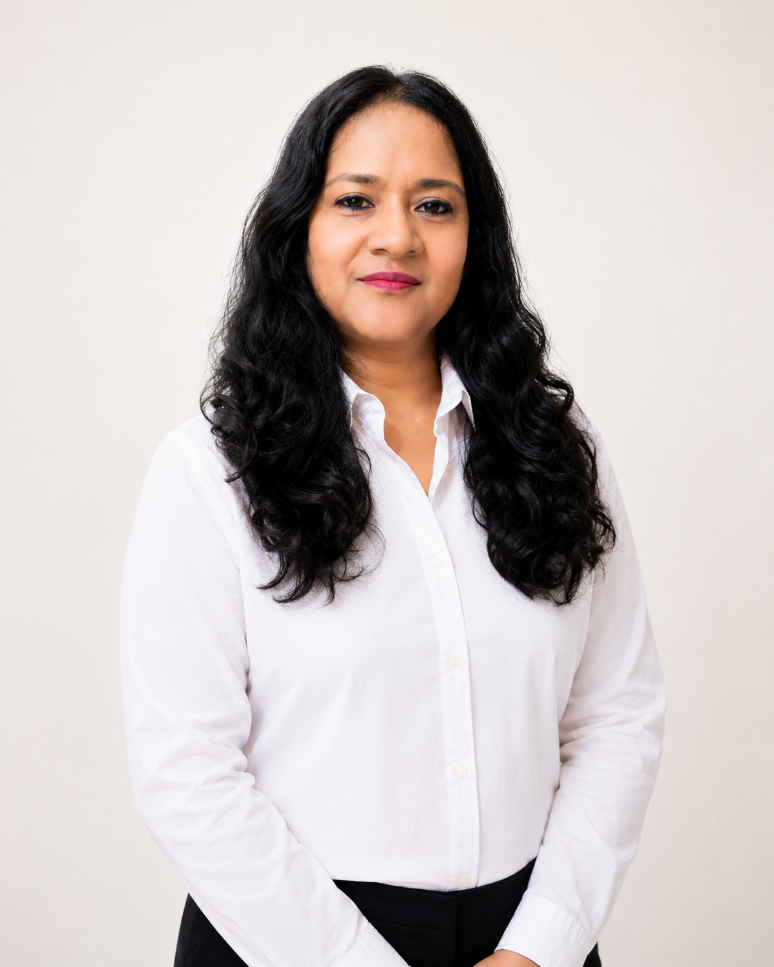 Image of Sreedevi Palit, leadership development consultant in India, wearing white shirt