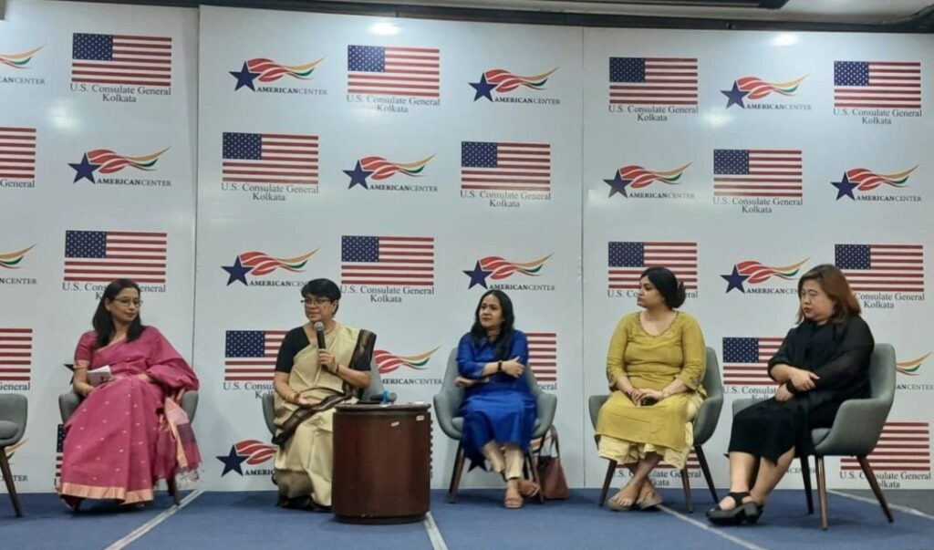 Speaker at a panel on Voices of Diversity Conclave at American Center